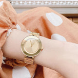 Movado Bold Rose Gold Dial Rose Gold Steel Strap Watch for Women - 3600188 Authentic Buy Shop Now