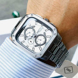 Fossil Inscription Multifunction Silver Dial Grey Steel Strap Watch for Men - BQ2657 Authentic Buy Shop Now