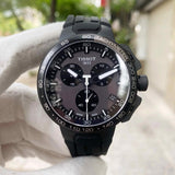 Tissot T Race Cycling Chronograph Black Dial Black Rubber Strap Watch For Men - T111.417.37.441.03 Authentic Buy Shop Now