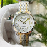Tissot T Classic T One Automatic Silver Dial Two Tone Steel Strap Watch For Men - T038.430.22.037.00 Authentic Buy Shop Now