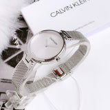 Calvin Klein Authentic White Dial Silver Mesh Bracelet Watch for Women - K8G23126 Authentic Buy Shop Now