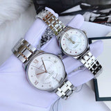 Tissot Chemin Des Tourelles Powermatic 80 Rubies Mother of Pearl Dial Silver Steel Strap Watch For Women - T099.207.11.113.00 Authentic Buy Shop Now