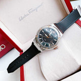 Salvatore Ferragamo F-80 Black Dial Black Rubber Strap Watch For Men - SFHY00120 Authentic Buy Shop Now