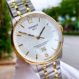 Tissot Chemin Des Tourelles Powermatic 80 Silver Dial Two Tone Steel Strap Watch For Men - T099.407.22.037.00 Authentic Buy Shop Now
