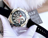 Guess Third Grear Multi Function Black Dial Black Rubber Strap Watch for Men- GW0334G1 Authentic Buy Shop Now