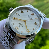 Tudor 1926 Automatic Diamonds Silver Dial Silver Steel Strap Watch for Men - M91650-0003 Authentic Buy Shop Now
