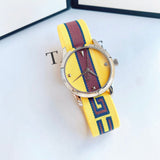 Gucci G Timeless Quartz Yellow & Purple Dial Yellow & Purple NATO Strap Watch For Men - YA1264069 Authentic Buy Shop Now