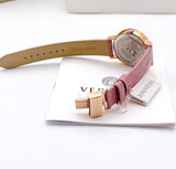 Versace Virtus Quartz Grey Dial Pink Leather Strap Watch for Women - VEHC00319 Authentic Buy Shop Now