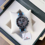Tissot T Race Cycling Chronograph Black Dial Two Tone Rubber Strap Watch For Men - T111.417.37.441.05 Authentic Buy Shop Now