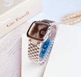 Gucci G-Gucci Brown Dial Silver Steel Strap Watch For Women - YA125413 Authentic Buy Shop Now