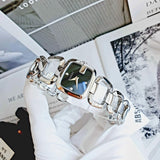 Gucci G Gucci Black Dial Silver Steel Strap Watch For Women - YA125510 Authentic Buy Shop Now