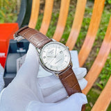 Tissot Luxury Powermatic 80 Silver Dial Brown Leather Strap Watch For Men - T086.407.16.037.00 Authentic Buy Shop Now