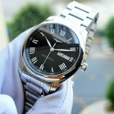 Longines Master Collection Automatic Day Date Black Dial Silver Steel Strap Watch for Men - L2.755.4.51.6 Authentic Buy Shop Now
