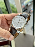 Longines Master Collection Automatic 40mm White Dial Brown Leather Strap Watch for Men - L2.793.4.77.3 Authentic Buy Shop Now
