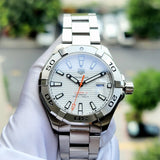 Tag Heuer Aquaracer Calibre 5 Automatic White Dial Silver Steel Strap Watch for Men - WAY2013.BA0927 Authentic Buy Shop Now