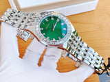 Bulova Phantom Classic Baguette Green Dial Silver Steel Strap Watch for Men - 96A253 Authentic Buy Shop Now