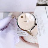 Movado 70th Anniversary Limited Edition White Dial White Leather Strap Watch For Women - 0607138 Authentic Buy Shop Now