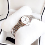 Gucci G Timeless Silver Dial Silver Steel Strap Watch For Women - YA126501 Authentic Buy Shop Now