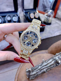 Guess Moonlight Diamonds Gold Dial Gold Steel Strap Watch for Women - GW0320L5 Authentic Buy Shop Now