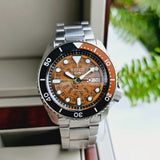 Seiko 5 Sports Sonar Special Edition Brown Dial Silver Steel Strap Watch For Men - SRPJ47K1 Authentic Buy Shop Now