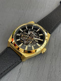 Fossil Everett Automatic Skeleton Black Dial Black Leather Strap Watch for Men - ME3208 Authentic Buy Shop Now