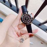 Swarovski Octea Lux Black Dial Black Leather Strap Watch for Women - 5414410 Authentic Buy Shop Now