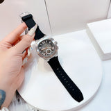 Guess Headline Chronograph Grey Dial Black Rubber Strap Watch for Men - GW0571G1 Authentic Buy Shop Now