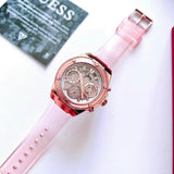 Guess Athena Rose Gold Dial Rose Gold Rubber Strap Watch for Women - GW0409L3 Authentic Buy Shop Now