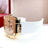 Guess Phoenix Multifunction Gold Dial White Leather Strap Watch for Men - GW0202G6 Authentic Buy Shop Now