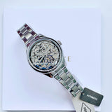 Fossil Rye Automatic Skeleton Silver Dial Silver Steel Strap Watch for Women - BQ3753 Authentic Buy Shop Now