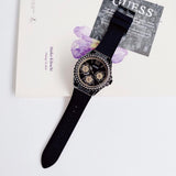 Guess Starlight Black Dial Black Rubber Strap Watch for Women - W0846L1 Authentic Buy Shop Now