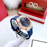 Guess Cosmo Diamonds Blue Blue Dial Blue Silicone Strap Watch for Women - GW0034L4 Authentic Buy Shop Now