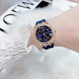 Guess Cosmo Diamonds Blue Blue Dial Blue Silicone Strap Watch for Women - GW0034L4 Authentic Buy Shop Now