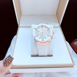 Guess Athena White Dial White Rubber Strap Watch For Women - GW0030L3 Authentic Buy Shop Now