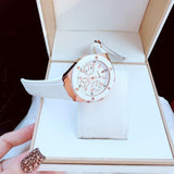 Guess Athena White Dial White Rubber Strap Watch For Women - GW0030L3 Authentic Buy Shop Now