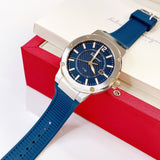 Salvatore Ferragamo F-80 Blue Dial Blue Rubber Strap Watch For Men - SFHY01122 Authentic Buy Shop Now