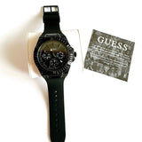 Guess Zeus Multifunction Crystals Black Dial Black Silicone Strap Watch For Men - GW0208G5 Authentic Buy Shop Now