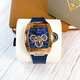 Guess Phoenix Multifunction Blue Dial Blue Rubber Strap Watch for Men - GW0202G4 Authentic Buy Shop Now