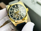 Fossil Everett Automatic Skeleton Black Dial Black Leather Strap Watch for Men - ME3208 Authentic Buy Shop Now