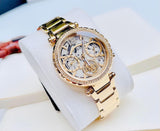 Guess Solstice Diamonds Gold Dial Gold Steel Strap Watch for Women - GW0403L2 Authentic Buy Shop Now