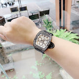 Guess Phoenix Multifunction Silver Dial Black Silicone Strap Watch For Men - GW0048G1 Authentic Buy Shop Now