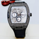 Guess Phoenix Multifunction Silver Dial Black Silicone Strap Watch For Men - GW0048G1 Authentic Buy Shop Now