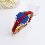 Calvin Klein Rebel Blue Maroon Dial Maroon Leather Strap Watch for Women - K8P231UN Authentic Buy Shop Now