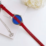 Calvin Klein Rebel Blue Maroon Dial Maroon Leather Strap Watch for Women - K8P231UN Authentic Buy Shop Now