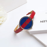 Calvin Klein Rebel Blue Maroon Dial Maroon Leather Strap Watch for Women - K8P231UN Authentic Buy Shop Now