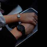 Daniel Wellington Iconic Chronograph Black Dial Black Steel Strap Watch For Men - DW00100642 Authentic Buy Shop Now