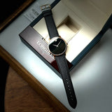 Movado Museum Classic Black Dial Black Leather Strap Watch for Men - 0607196 Authentic Buy Shop Now