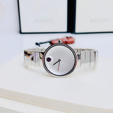 Movado Edge Silver Dial Silver Steel Strap Watch for Women - 3680012 Authentic Buy Shop Now