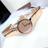 Movado Edge Rose Gold Dial Rose Gold Steel Strap Watch for Women - 3680013 Authentic Buy Shop Now