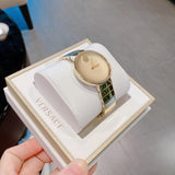 Movado Edge Gold Dial Gold Steel Strap Watch for Women - 3680014 Authentic Buy Shop Now